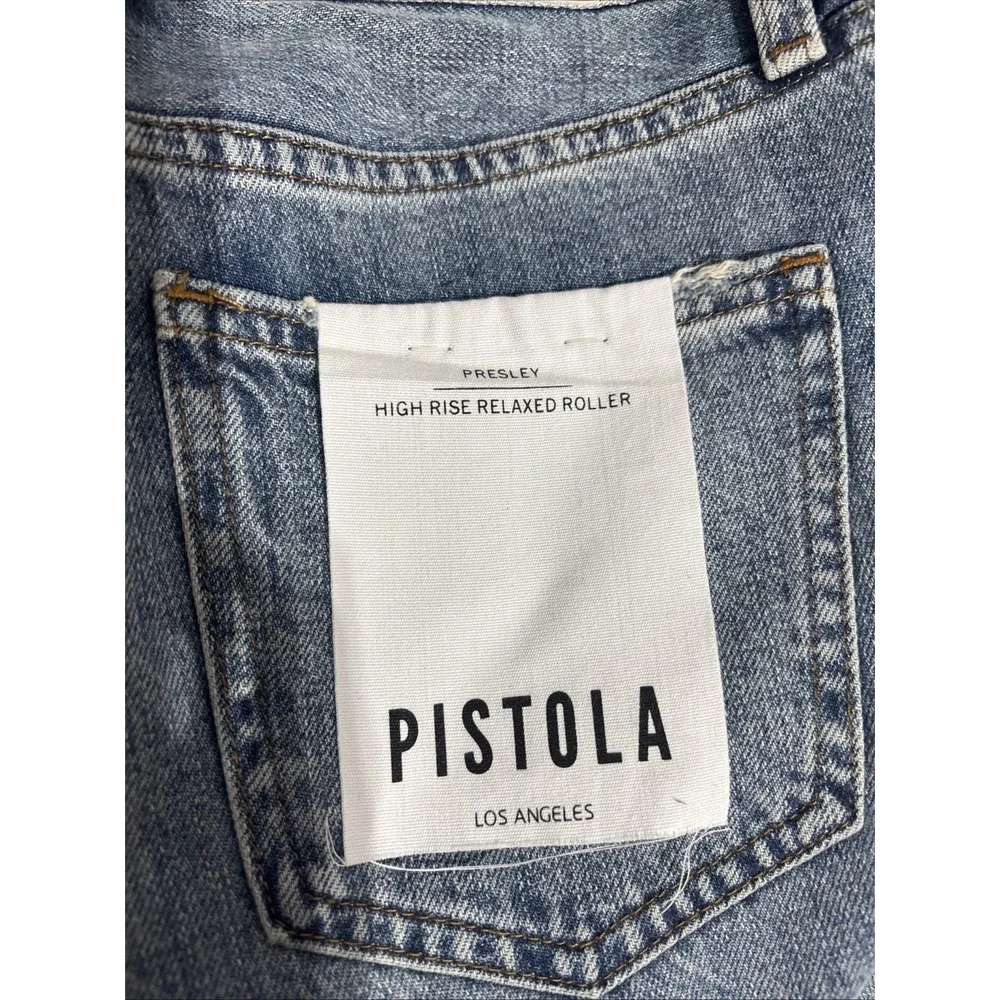 Pistola Stevie High Rise Relaxed Roller‎ Jeans Color Grand Size 25 NWT $178